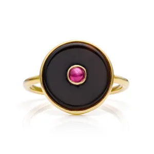 Allia 14k Gold Black Onyx Ring