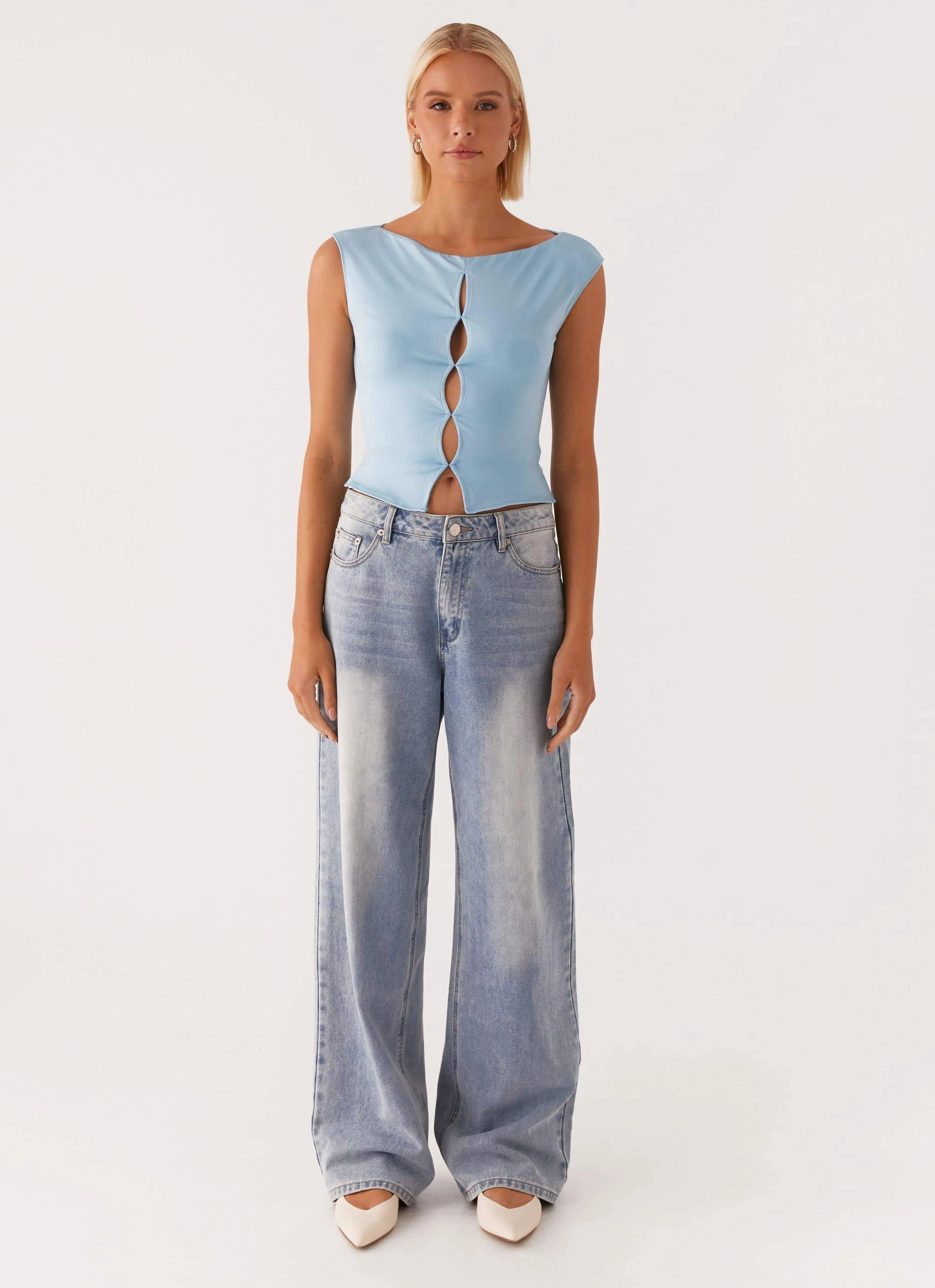 Ally Top - Baby Blue