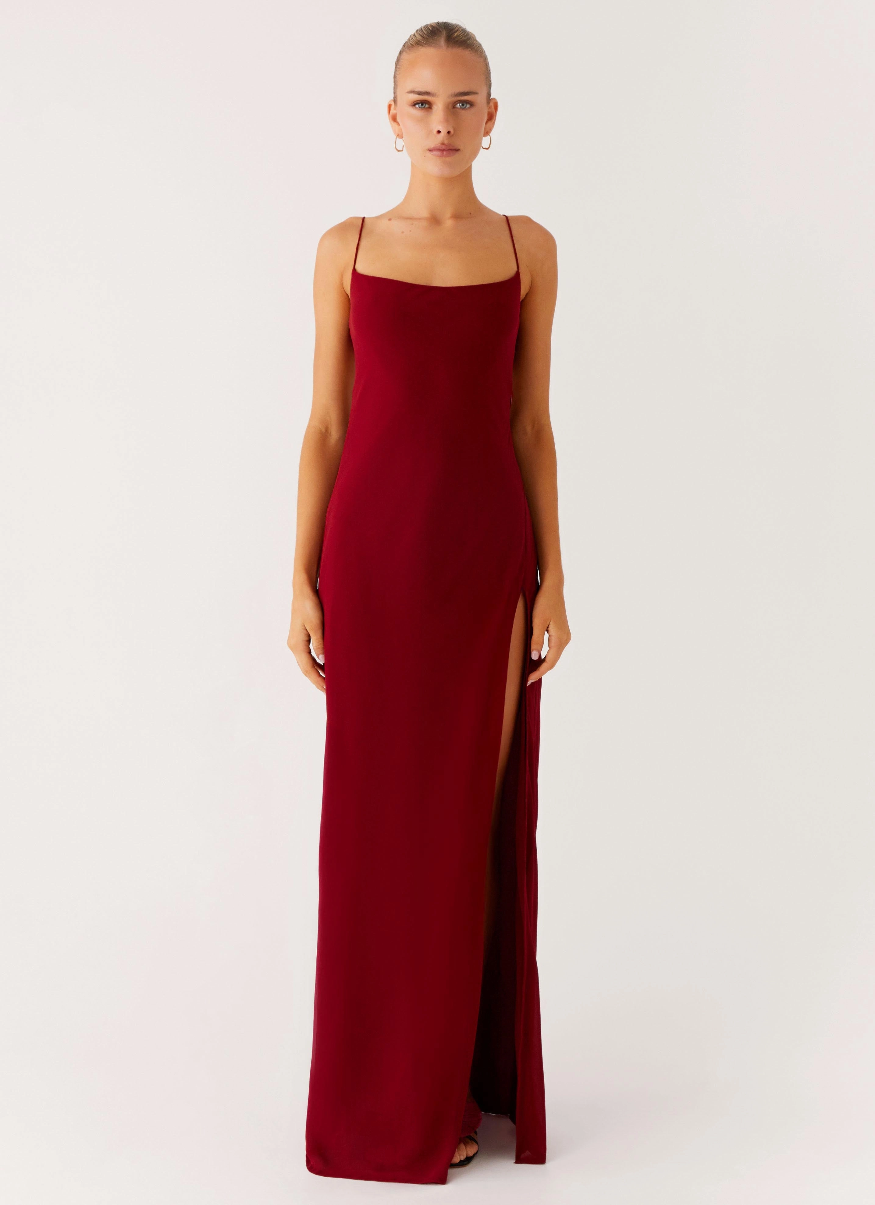 Alouette Maxi Dress - Burgundy