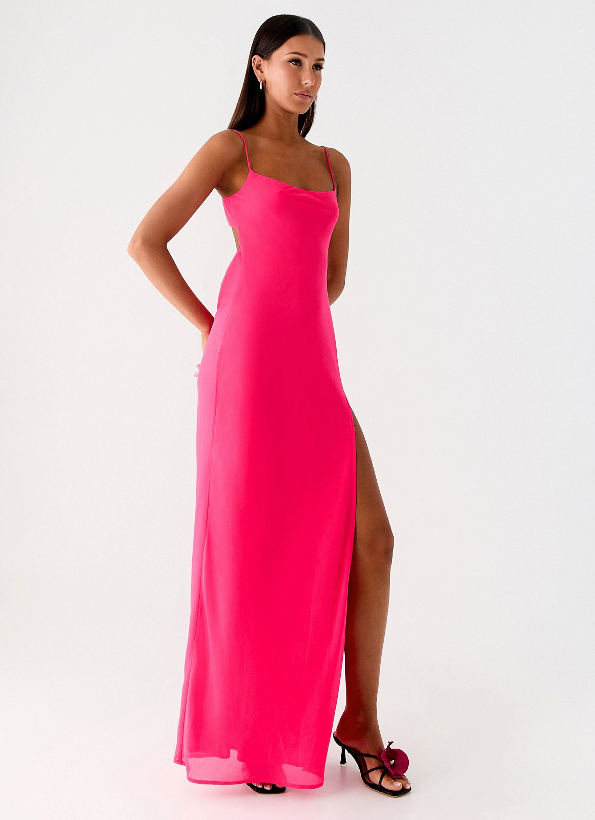 Alouette Maxi Dress - Fuchsia