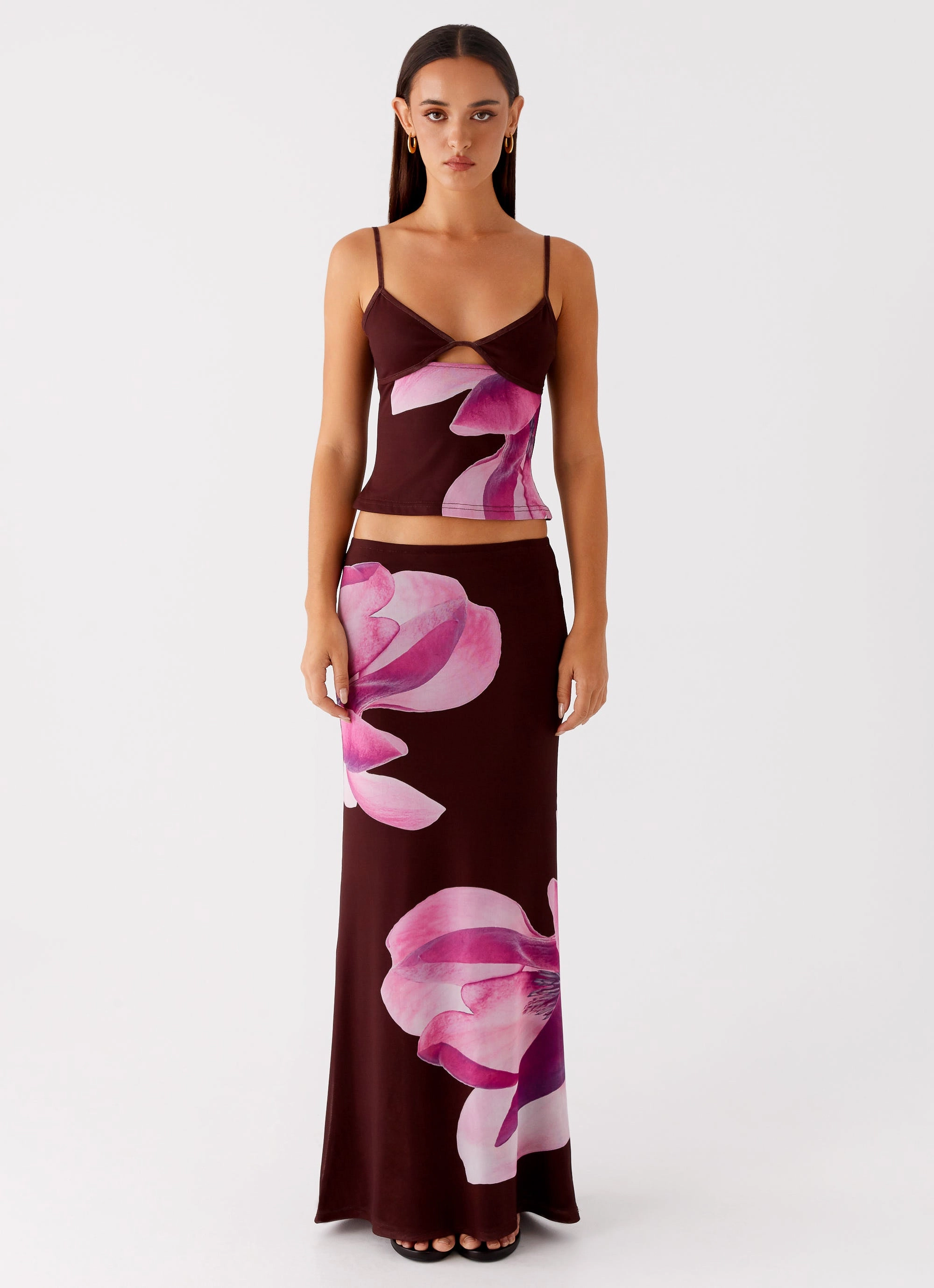 Alpha Maxi Skirt - Dark Chocolate
