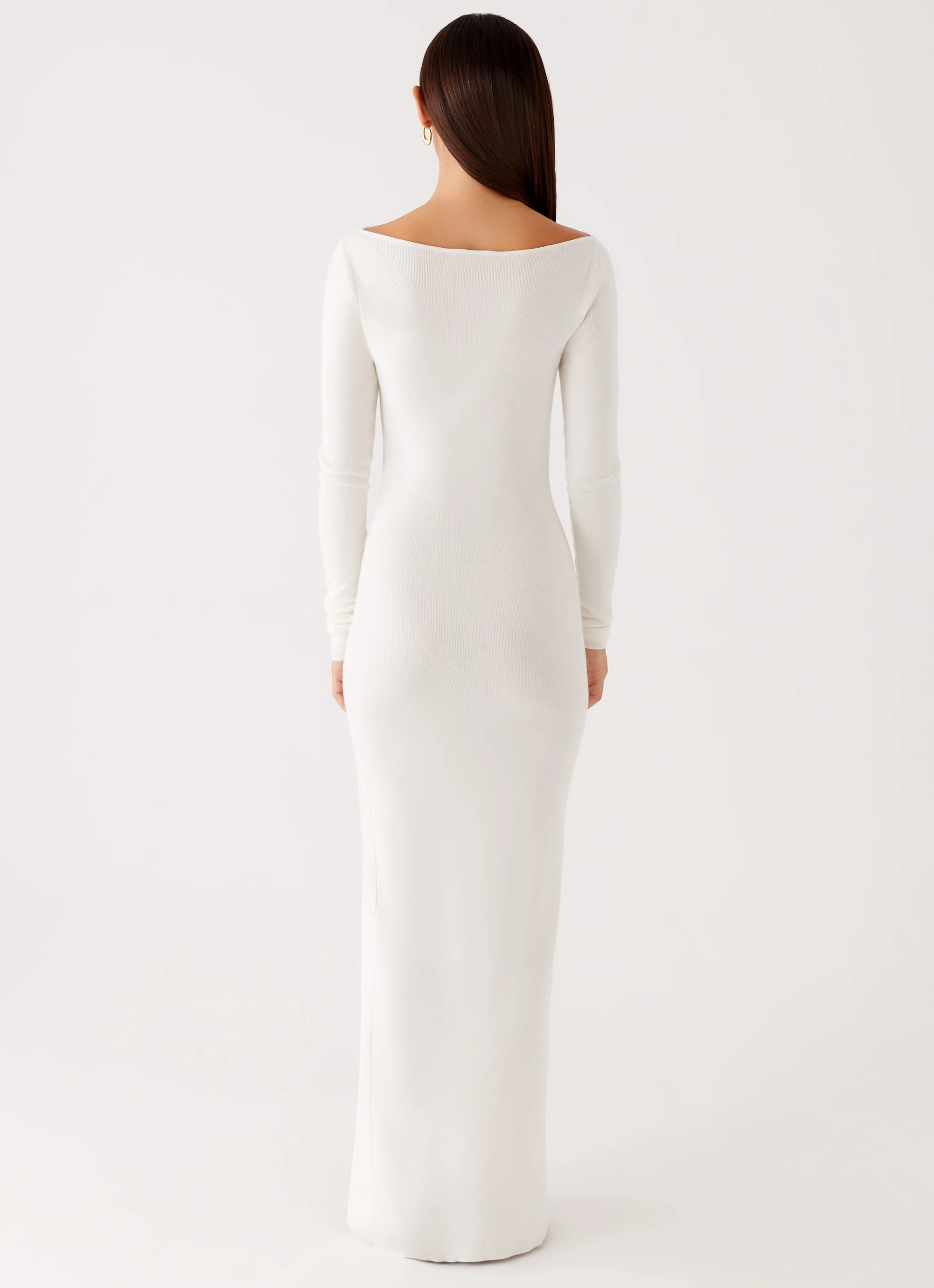 Amalfi Knit Maxi Dress - White