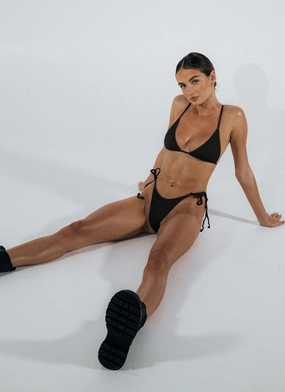 Amara Bottom - Ribbed Brown Amara Bottom - Ribbed Brown