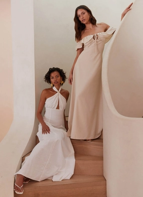 Amarosa Linen Maxi Dress - Natural Amarosa Linen Maxi Dress - Natural