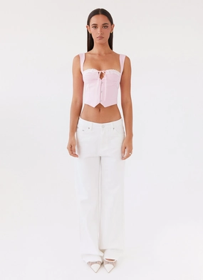 Ambretta Corset Top - Pink Ambretta Corset Top - Pink