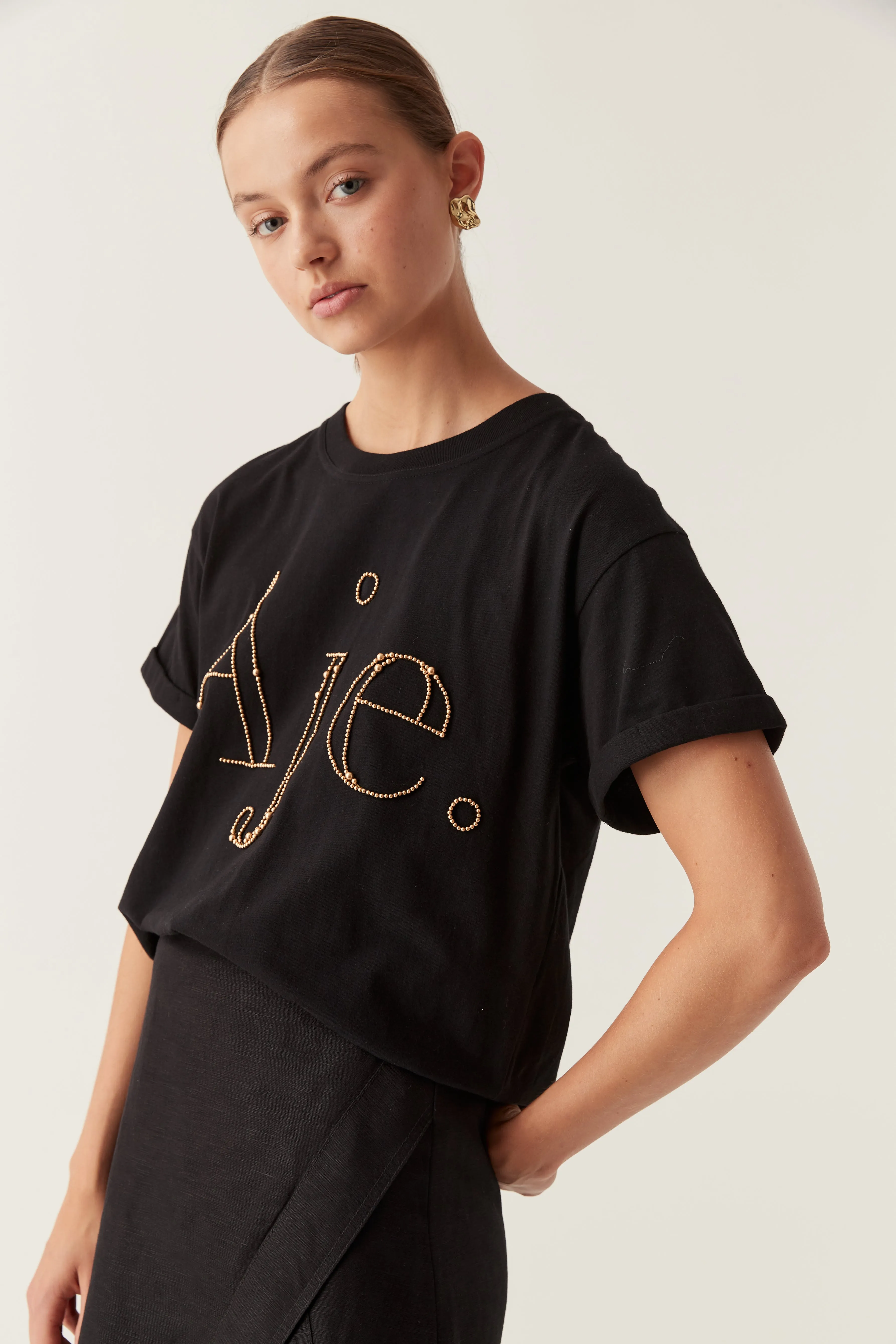 Amity Beaded Oversized Tee