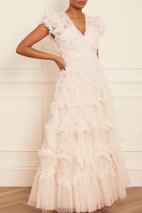 Amorette V-Neck Gown Amorette V-Neck Gown