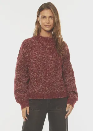 Amuse Society Ember Long Sleeve  Sweater - Blood Stone