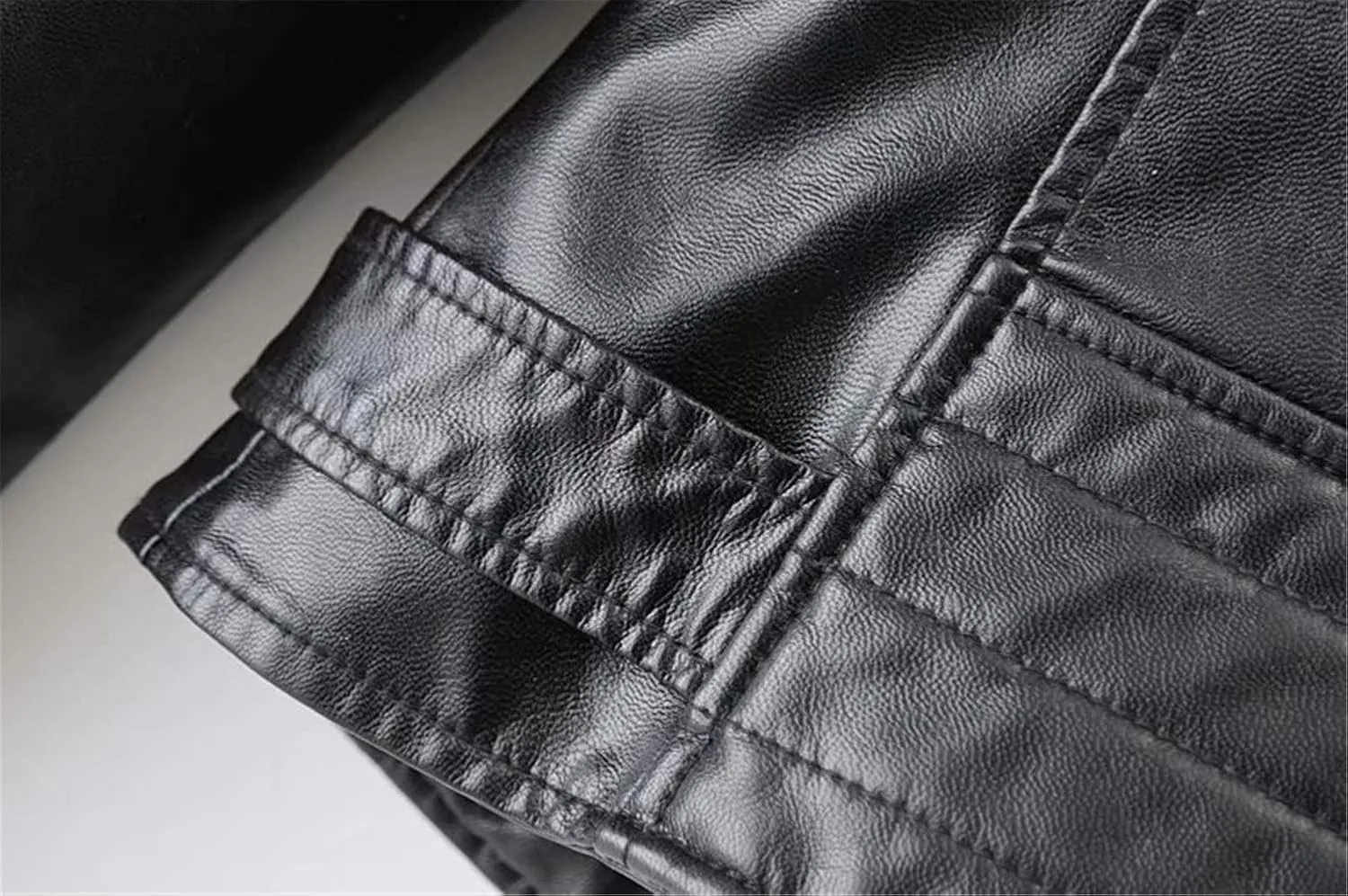 Andongnywell Ladies Motorcycle Leather Jackets Asymmetrical Slim PU Leather Outerwear Coat Moto Biker Jacket