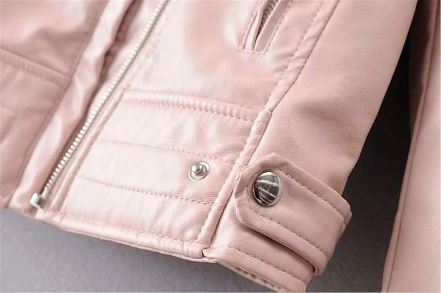 Andongnywell Ladies Motorcycle Leather Jackets Asymmetrical Slim PU Leather Outerwear Coat Moto Biker Jacket