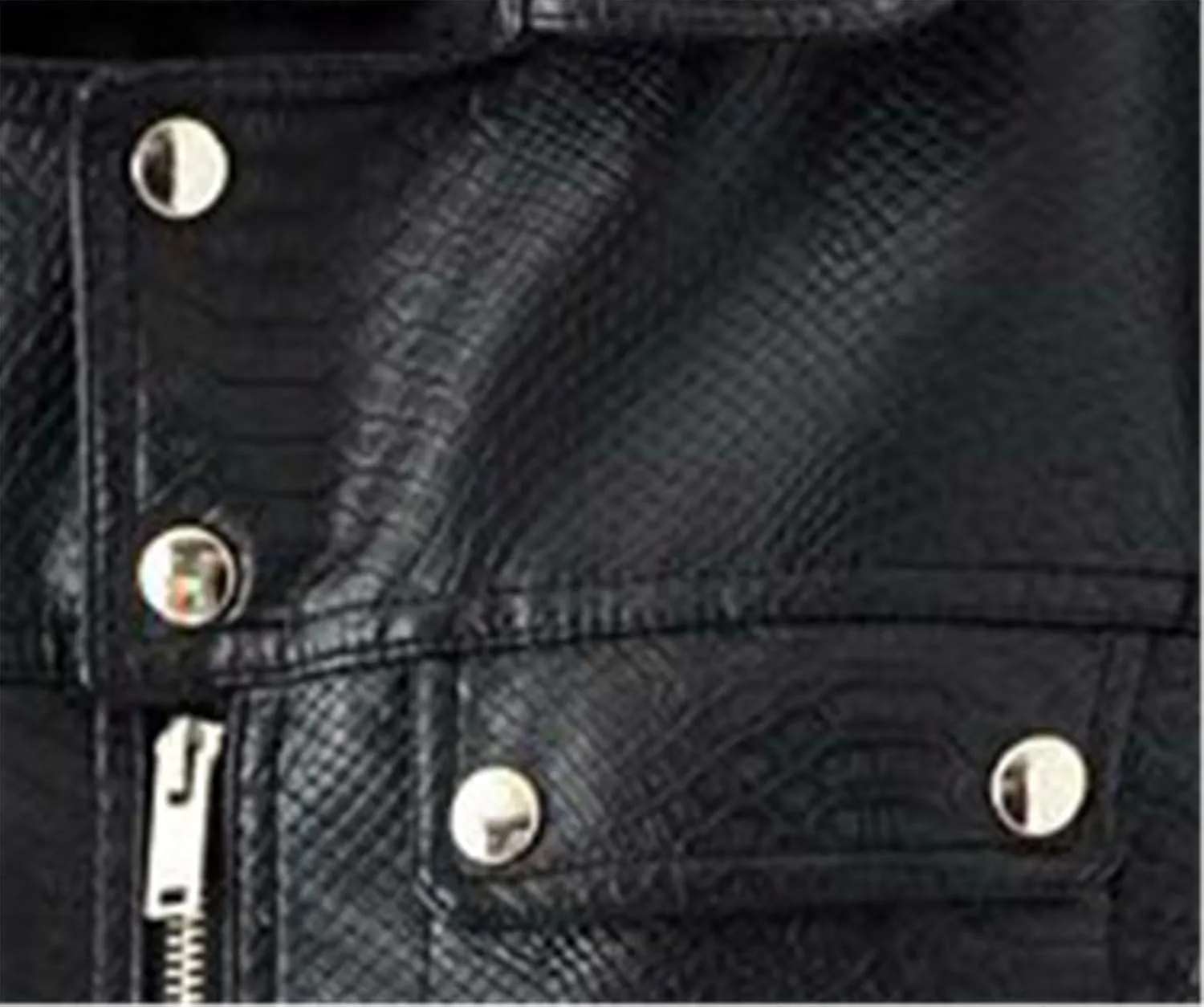 Andongnywell Women's Faux Leather Jacket Casual Short Moto Jacket for Women PU Motorcycle Biker Outwear Slim Coat