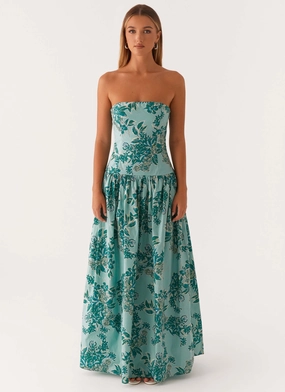 Andorra Maxi Dress - Cloud Nine Floral Andorra Maxi Dress - Cloud Nine Floral