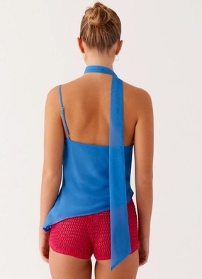 Andrina Cowl Neck Top - Oceania Bloom Andrina Cowl Neck Top - Oceania Bloom