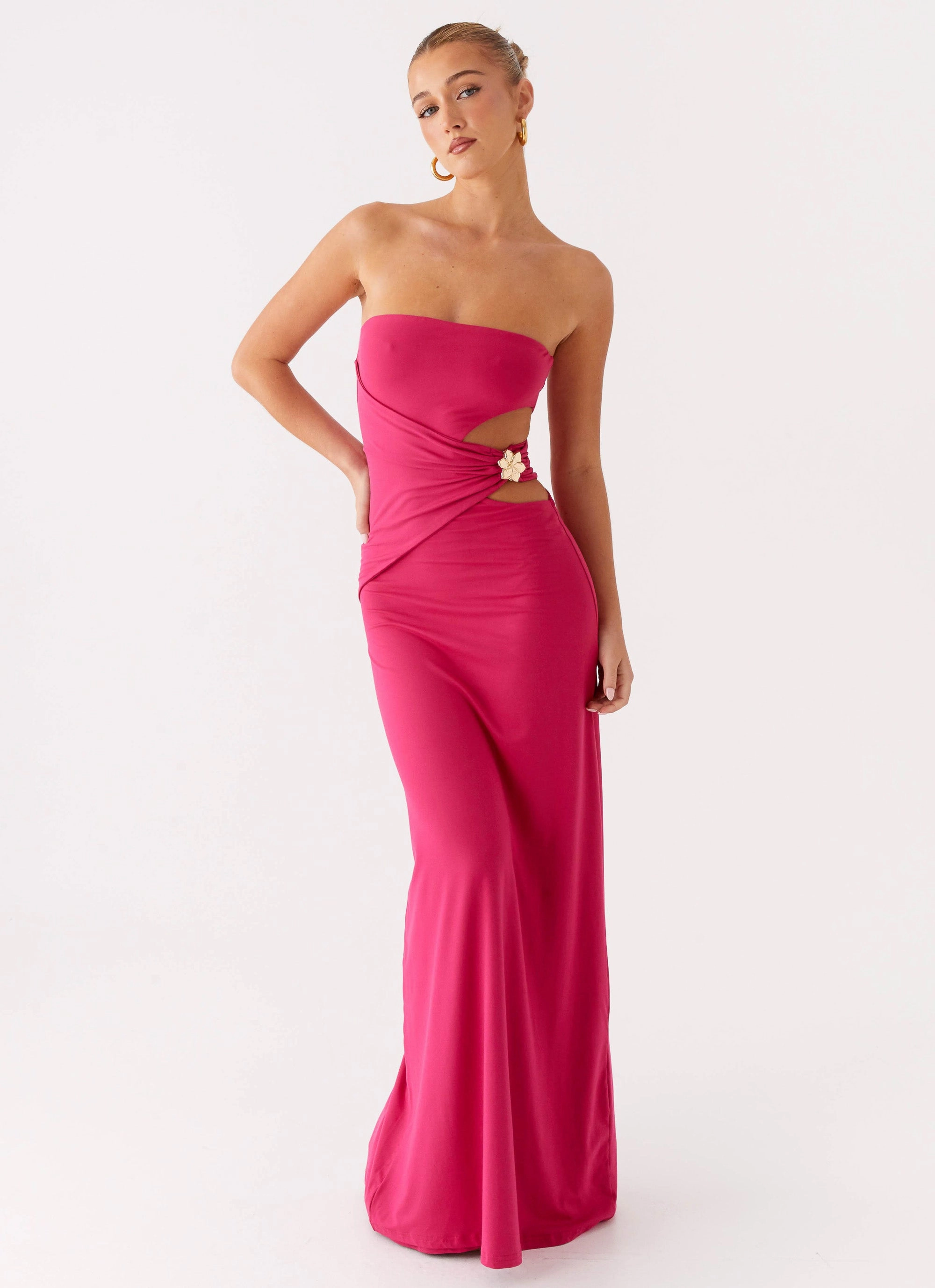 Anetta Maxi Dress - Fuchsia