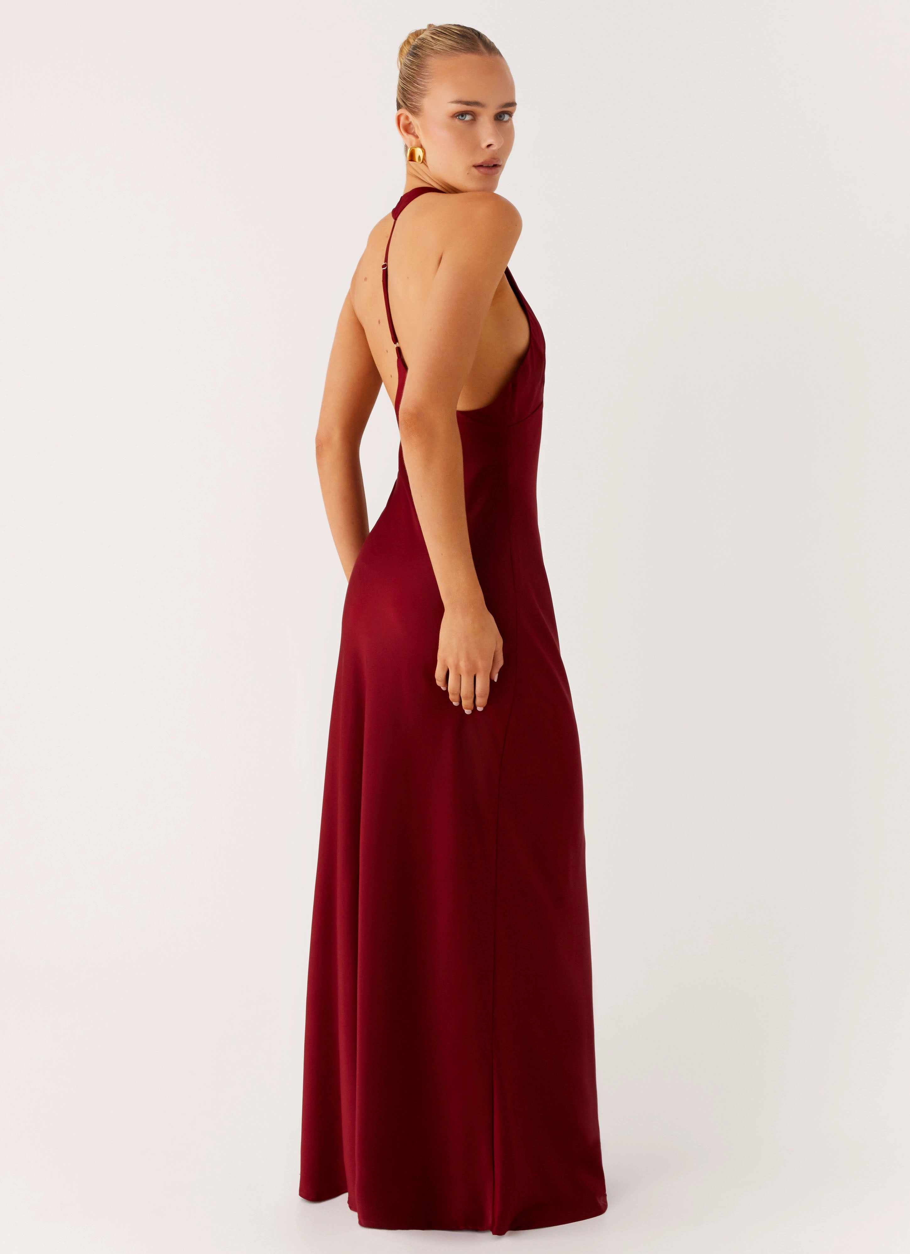 Angie Maxi Dress - Burgundy