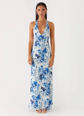 Angie Maxi Dress - Serene Sky Floral Angie Maxi Dress - Serene Sky Floral