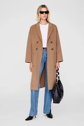 Anine Bing Dylan Coat Camel Cashmere Anine Bing Dylan Coat Camel Cashmere