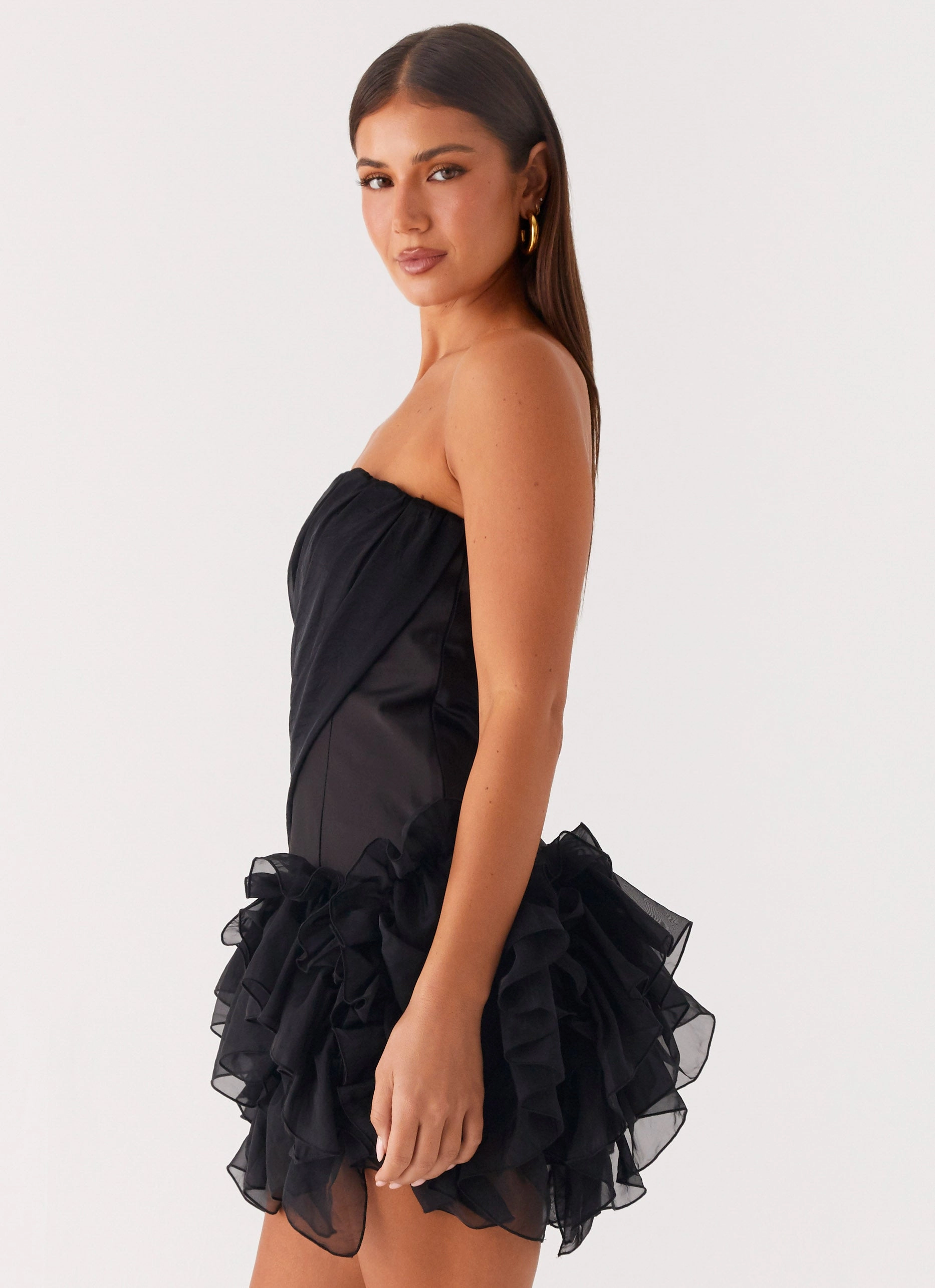 Arabian Nights Mini Dress - Black