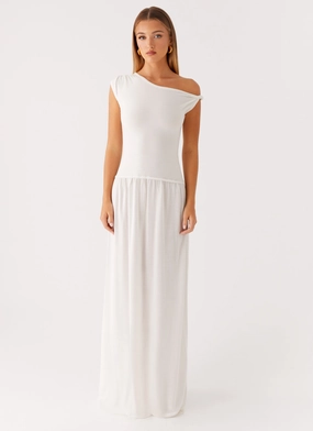 Ardella One Shoulder Maxi Dress - Ivory Ardella One Shoulder Maxi Dress - Ivory