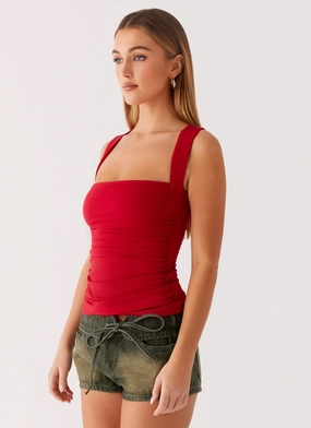 Aria Top - Merlot Red Aria Top - Merlot Red