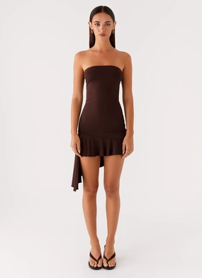 Arianne Mini Dress - Chocolate Arianne Mini Dress - Chocolate