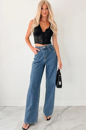 Ariel Rhinestone Stripe Signature 8 Jeans (Medium) Ariel Rhinestone Stripe Signature 8 Jeans (Medium)