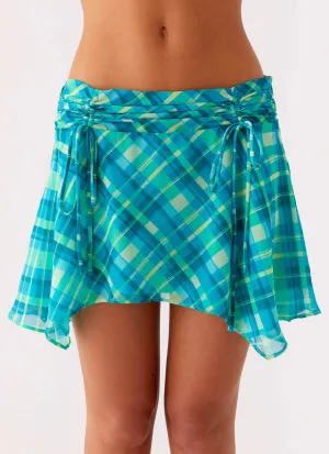 Ariette Mini Skirt - Green Check Ariette Mini Skirt - Green Check