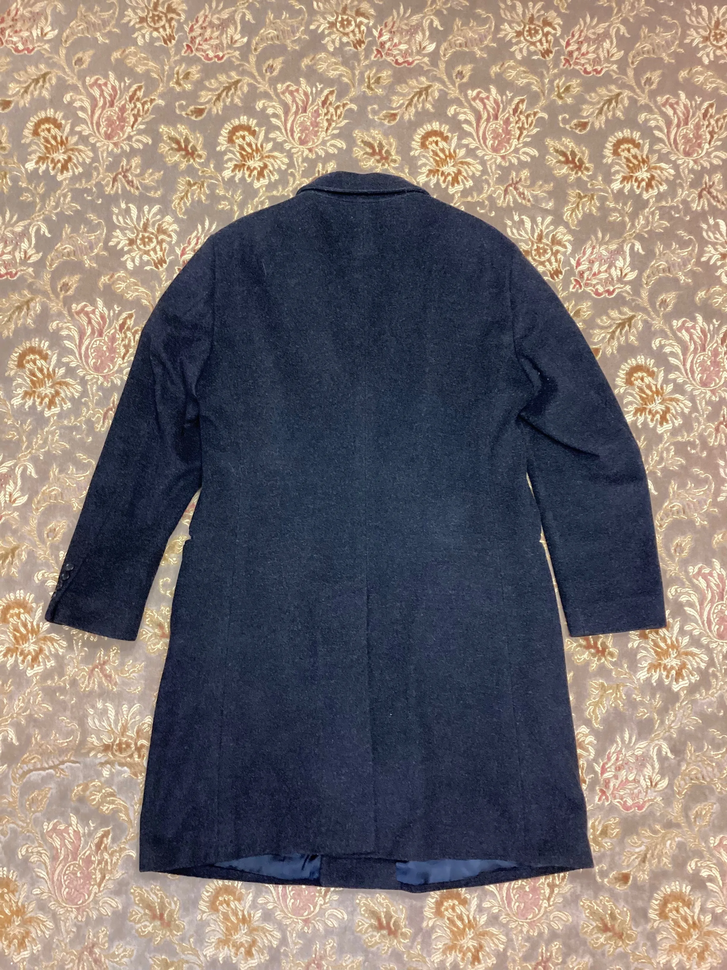 Armani Collezioni Grey Wool & Cashmere Coat Size L
