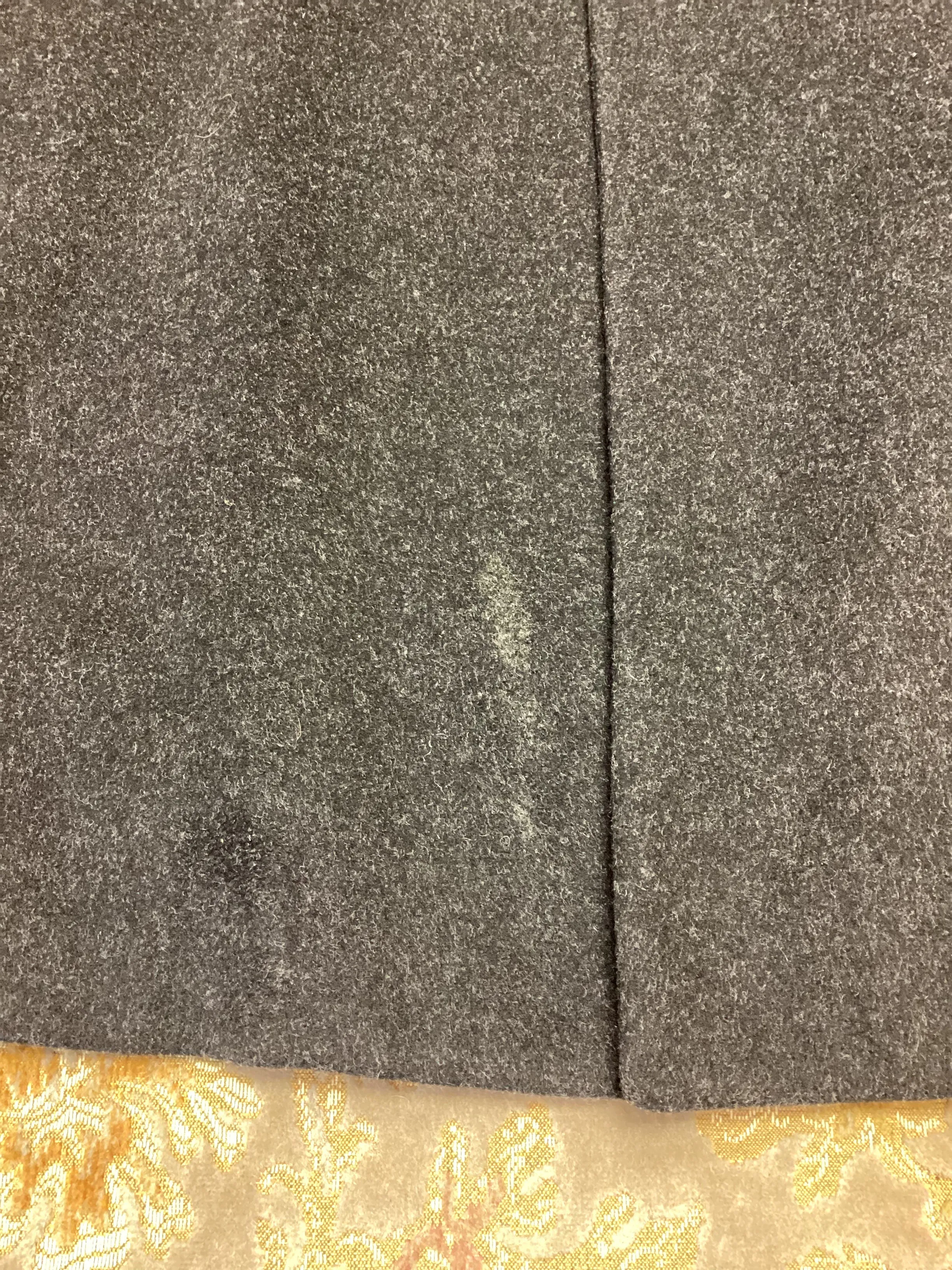 Armani Collezioni Grey Wool & Cashmere Coat Size L