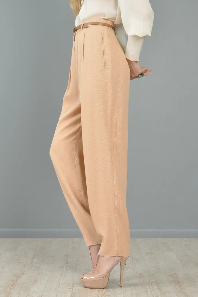 Armani High-Waisted Twill Trousers