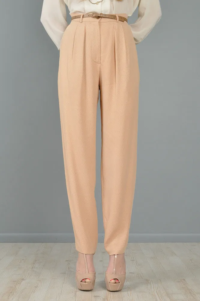 Armani High-Waisted Twill Trousers