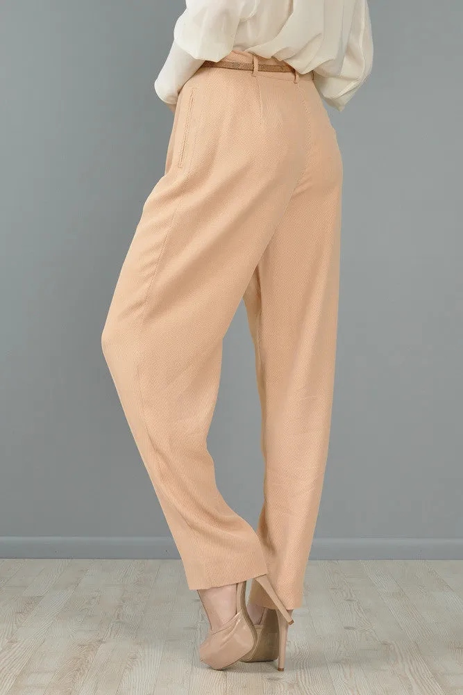 Armani High-Waisted Twill Trousers