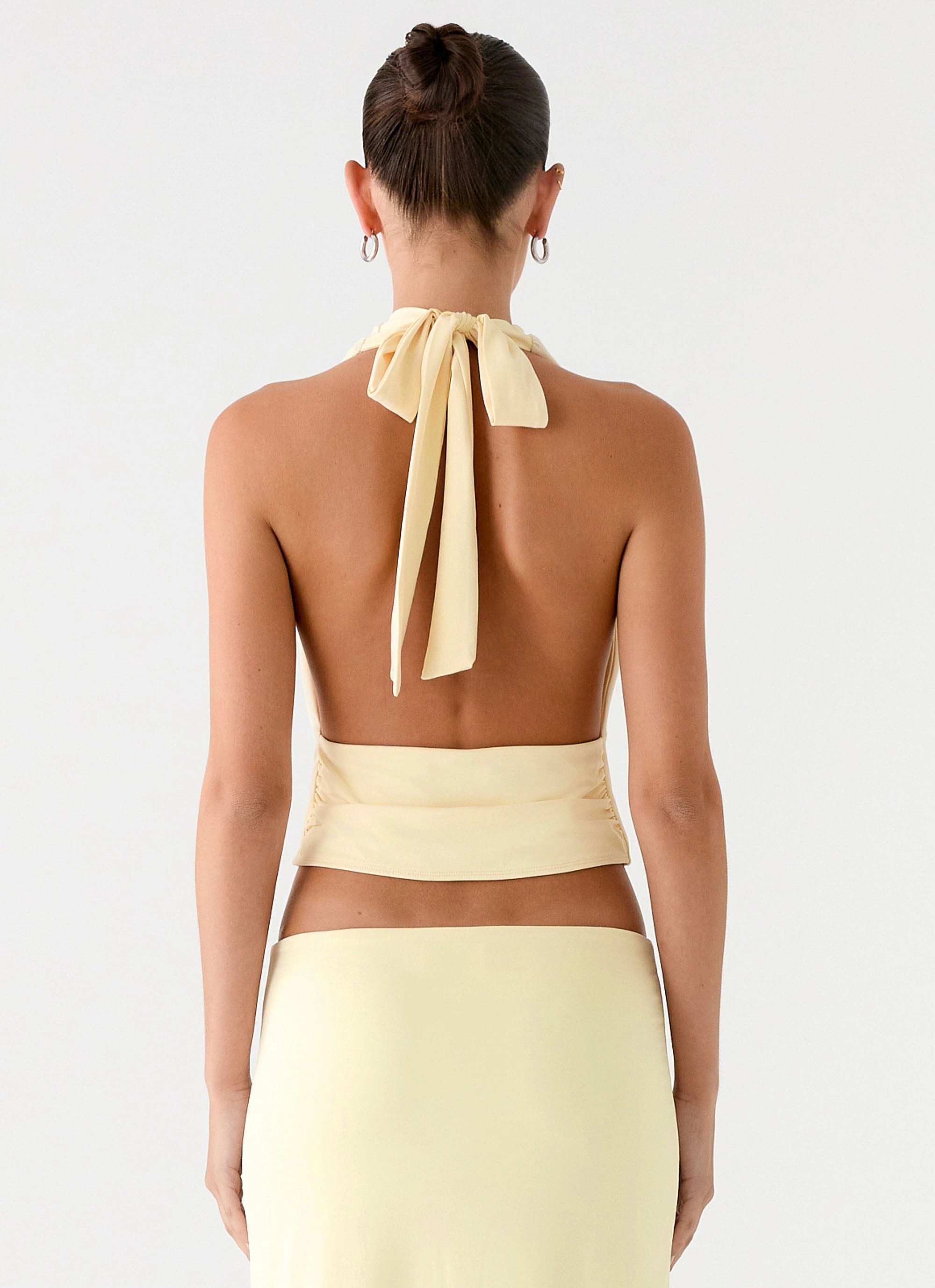 Ashi Cowl Top - Yellow