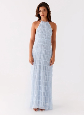 Aullie Maxi Dress - Blue Aullie Maxi Dress - Blue