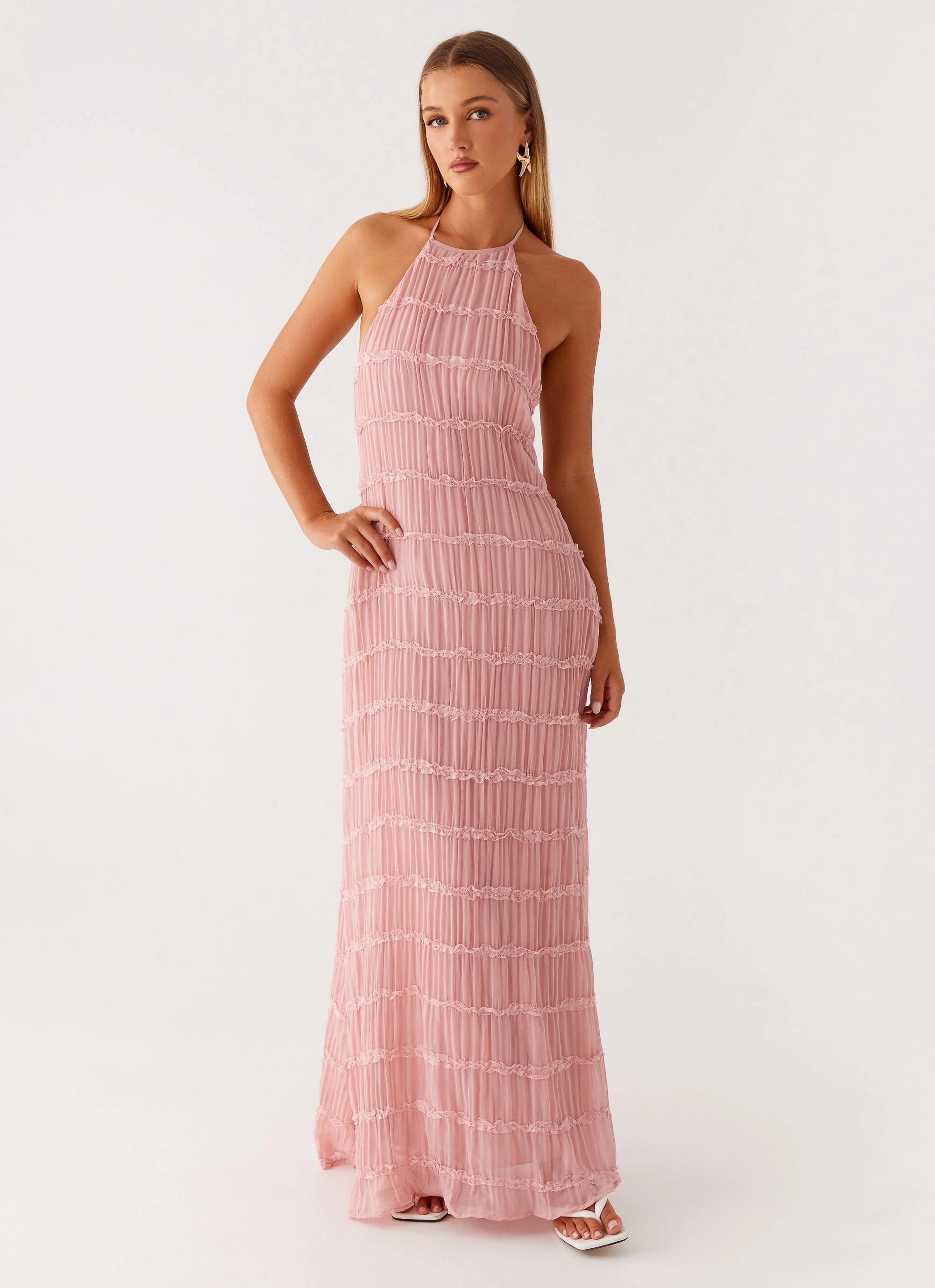 Aullie Maxi Dress - Pink