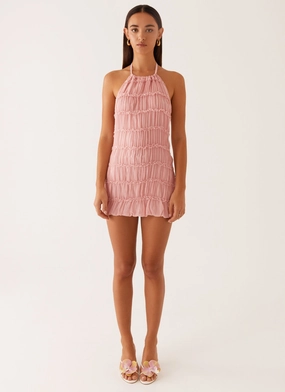 Aullie Mini Dress - Pink Aullie Mini Dress - Pink