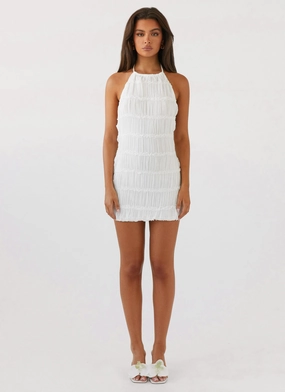 Aullie Mini Dress - White Aullie Mini Dress - White