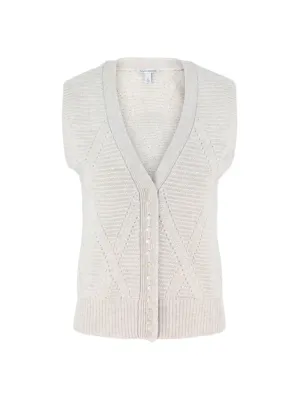 Autumn Cashmere Diamond Stitch Vest Autumn Cashmere Diamond Stitch Vest