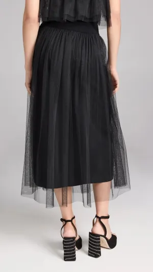 Autumn Cashmere Gathered Skirt with Tulle Autumn Cashmere Gathered Skirt with Tulle