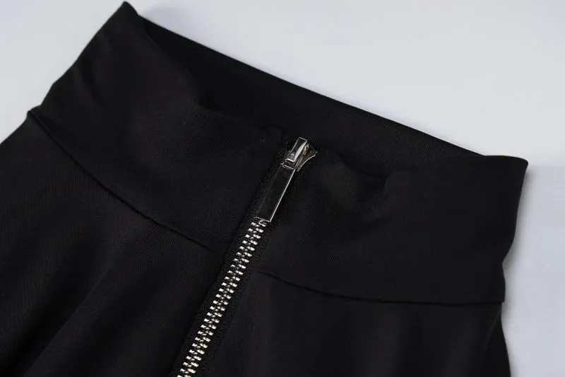 Autumn Winter Female Clothing Solid Long Sleeve Zipper Jumpsuits Skinny Sexy Streetwear Rompers Fashion Women's Jumpsuit