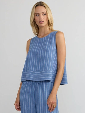 AVERY BUTTON BACK TANK AVERY BUTTON BACK TANK