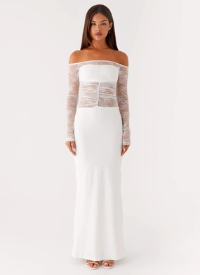 Avi Maxi Dress - White Avi Maxi Dress - White