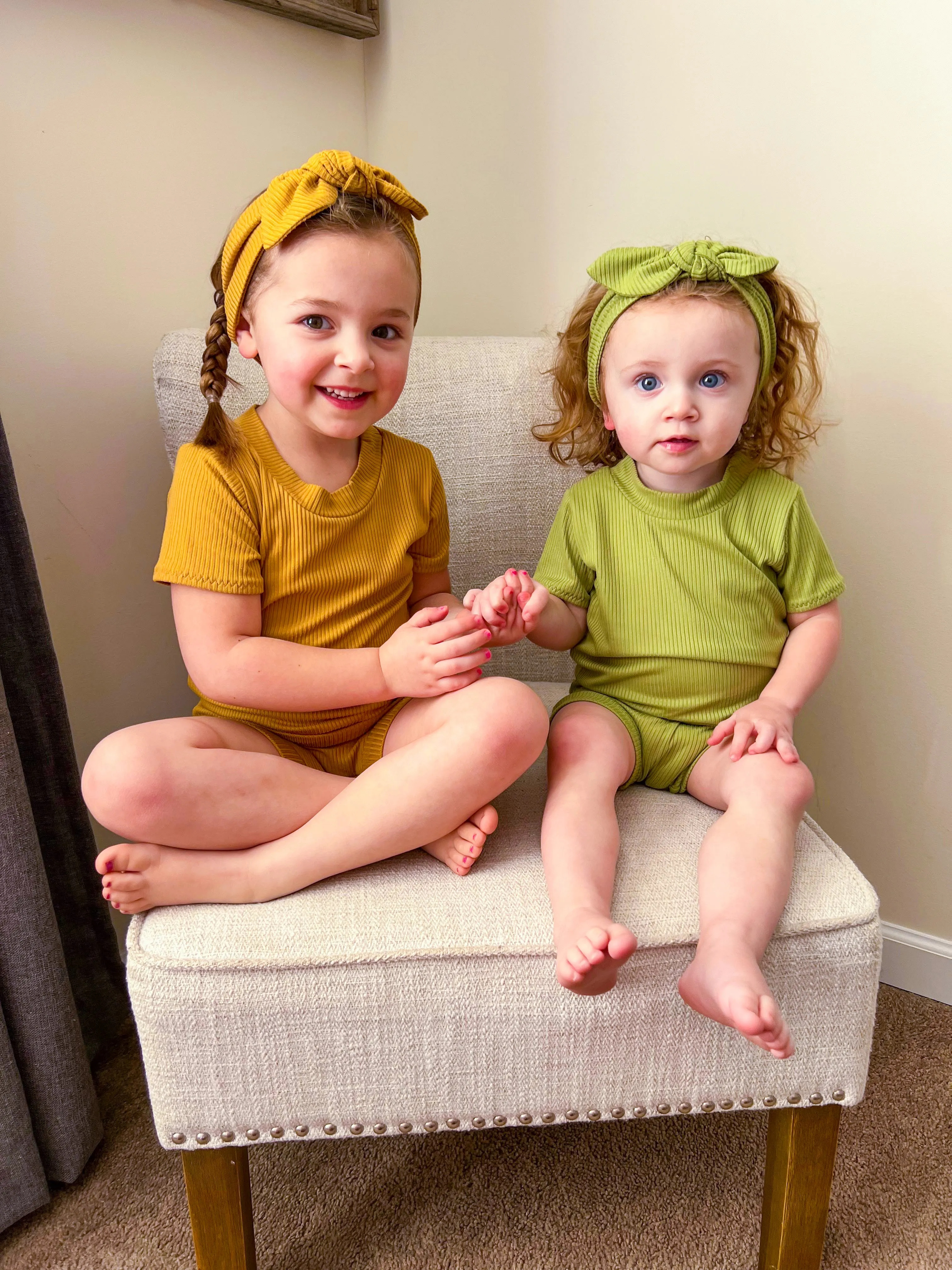 Avocado Ribbed Summer Lounge Set