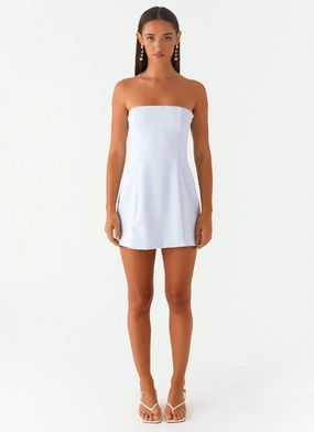 Ayanna Strapless Mini Dress - Blue Ayanna Strapless Mini Dress - Blue