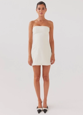 Ayanna Strapless Mini Dress - Ivory Ayanna Strapless Mini Dress - Ivory