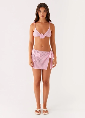 Aziza Crochet Bikini Top - Pink Aziza Crochet Bikini Top - Pink
