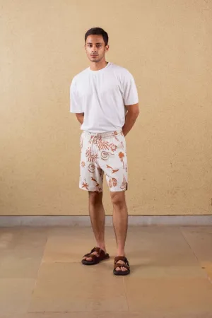 Azure Shorts - Print - Hemp Tencel
