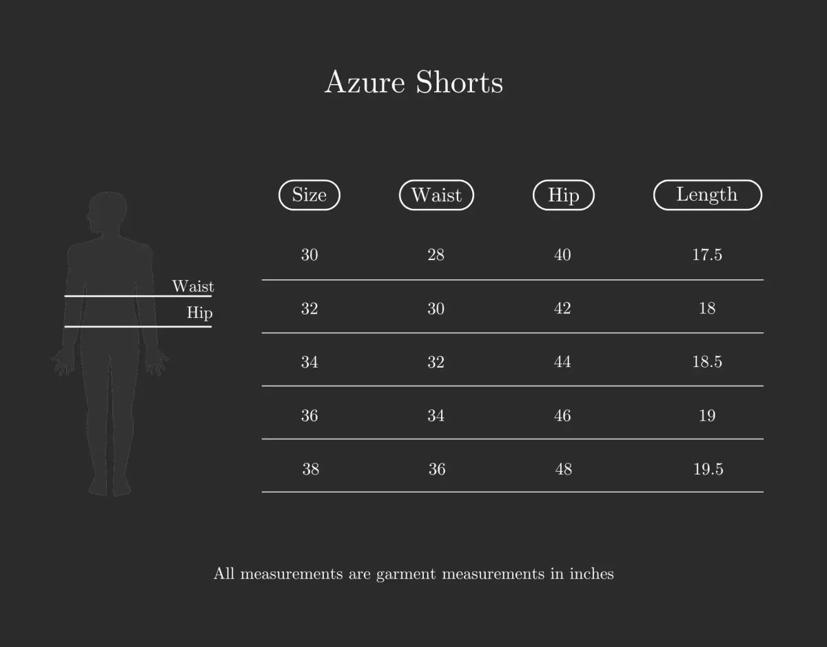 Azure Shorts - Print - Hemp Tencel