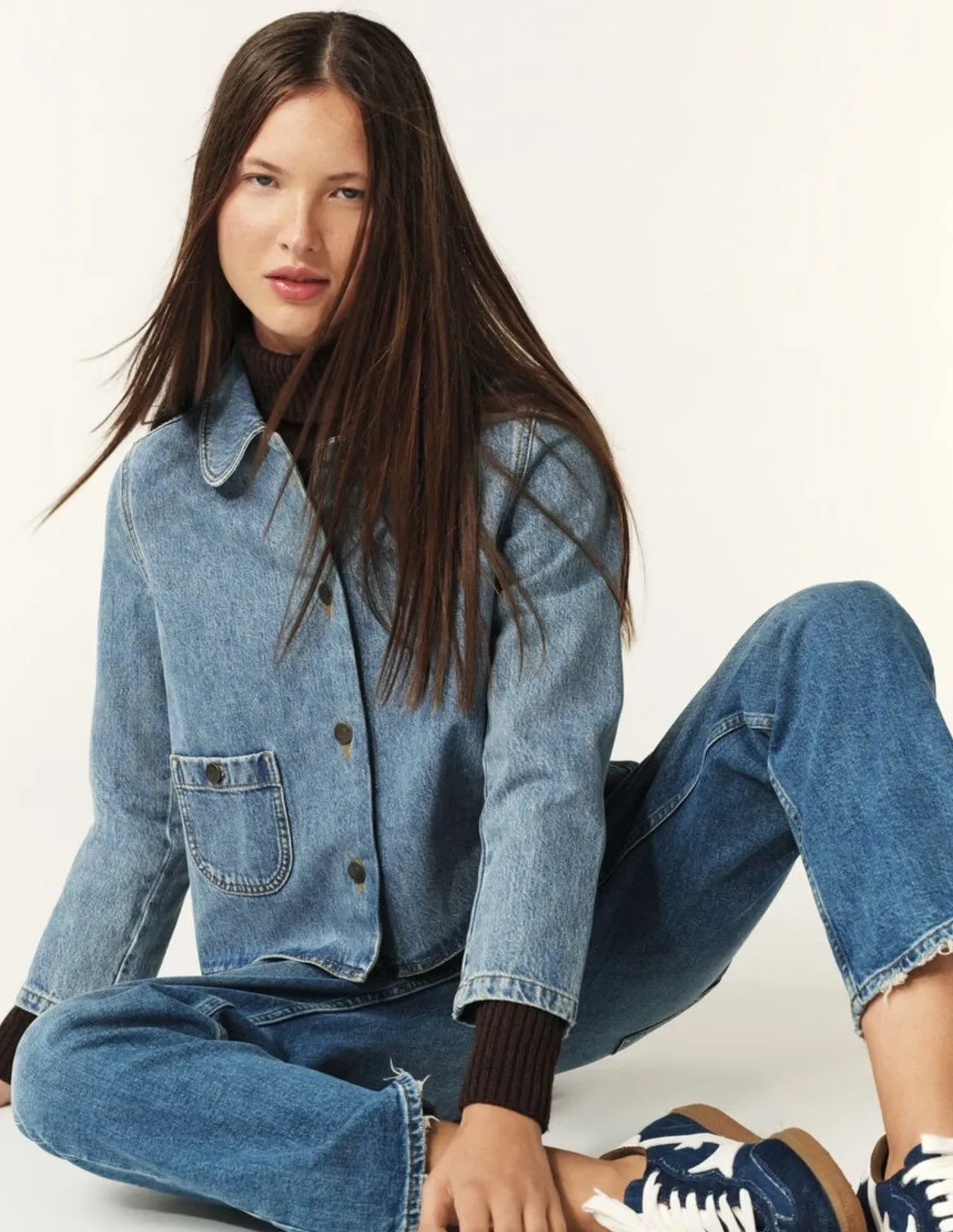 ba&sh Tiny Denim Jacket