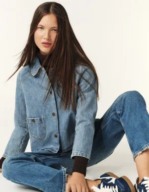 ba&sh Tiny Denim Jacket ba&sh Tiny Denim Jacket